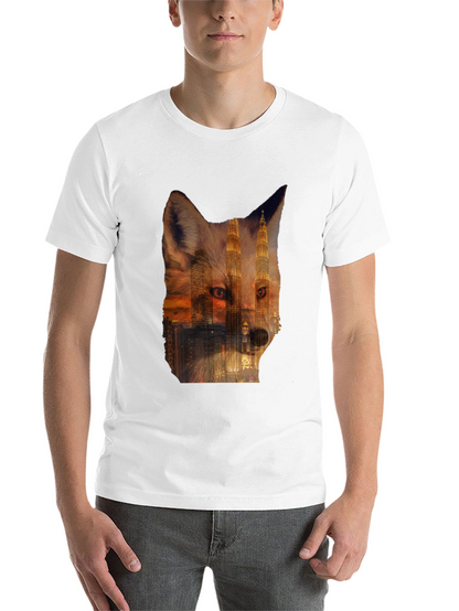 Fox Cityscape Graphic Black T-Shirt