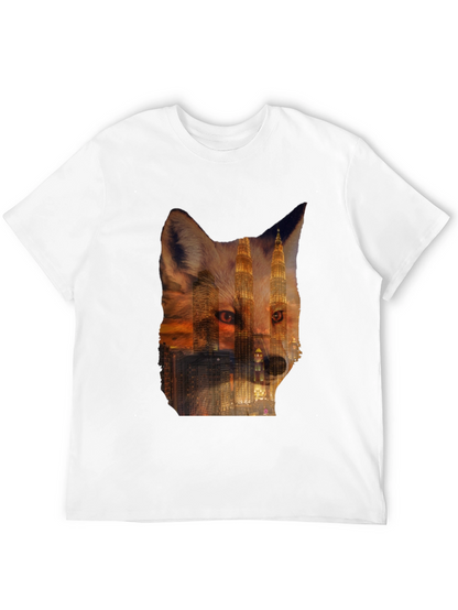 Fox Cityscape Graphic Black T-Shirt