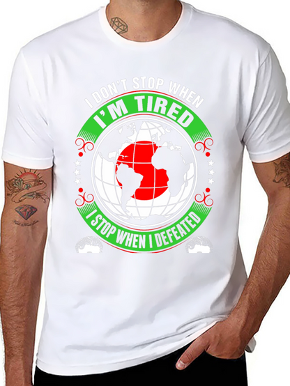 Motivational Graphic Tee - Never Stop