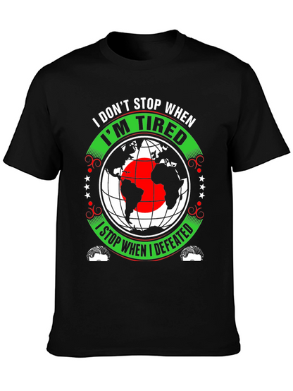Motivational Graphic Tee - Never Stop