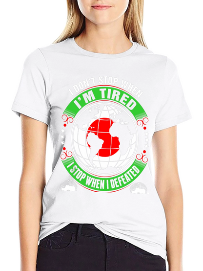 Motivational Graphic Tee - Never Stop