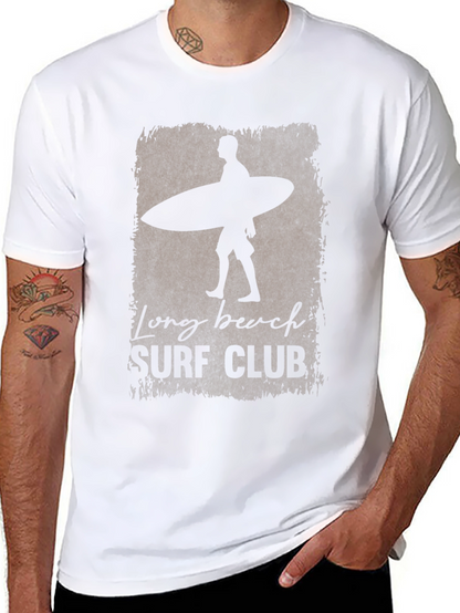 Long Beach Surf Club Black Graphic T-Shirt
