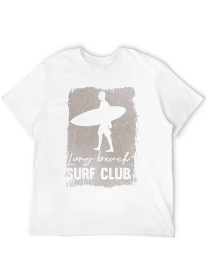 Long Beach Surf Club Black Graphic T-Shirt