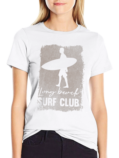 Long Beach Surf Club Black Graphic T-Shirt