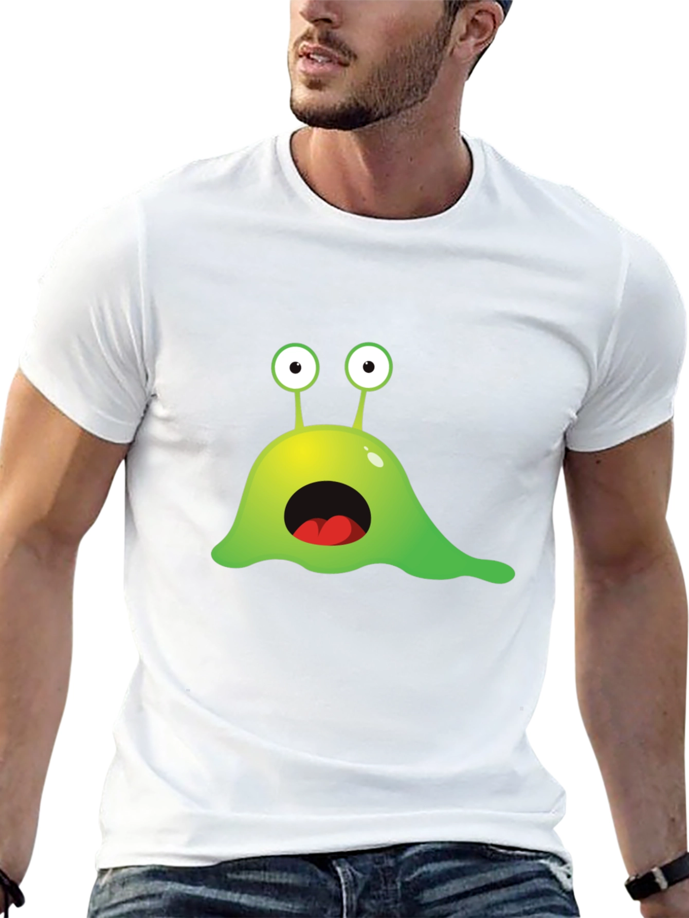 Funny Alien Slime Graphic T-Shirt