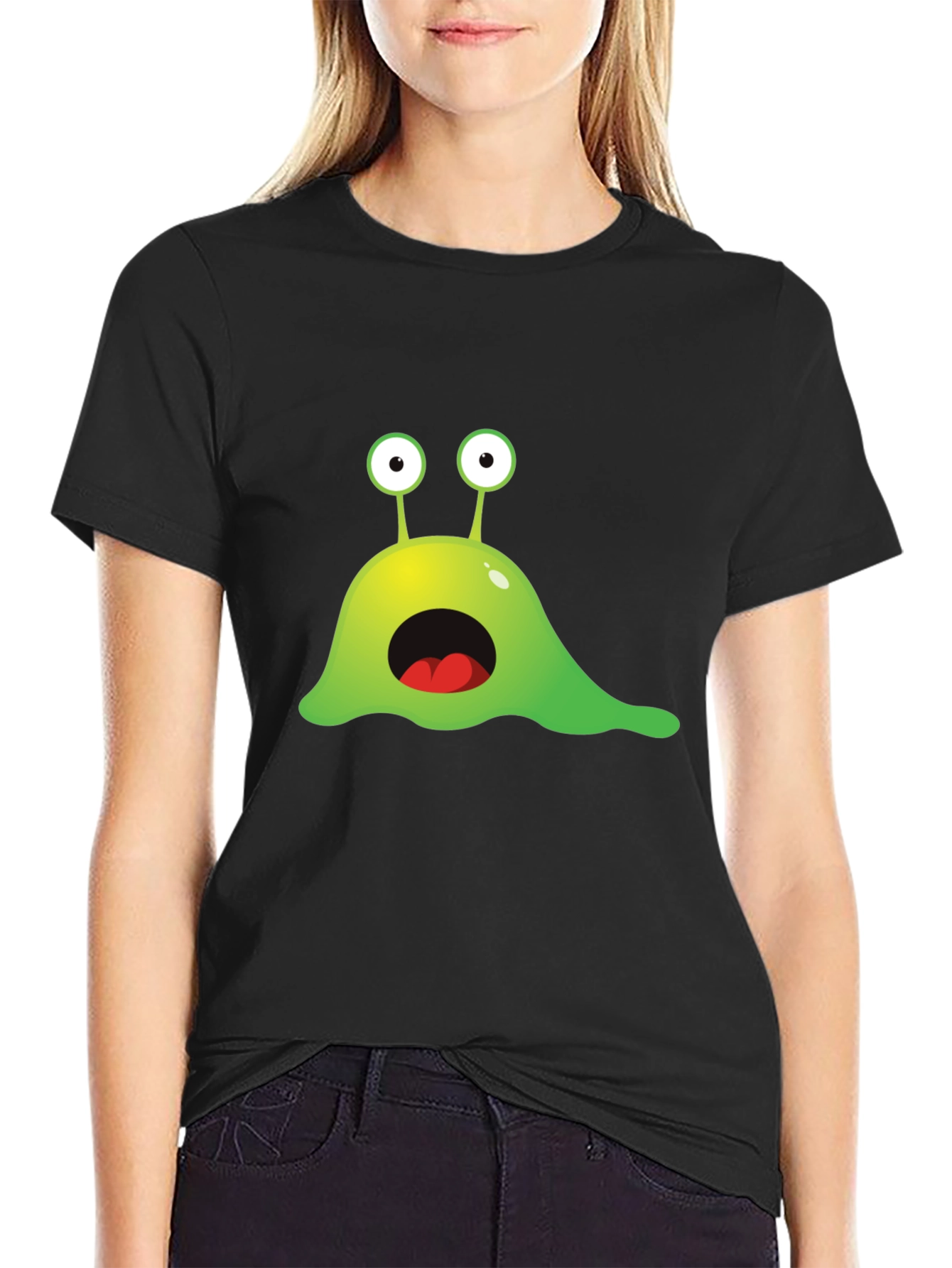 Funny Alien Slime Graphic T-Shirt