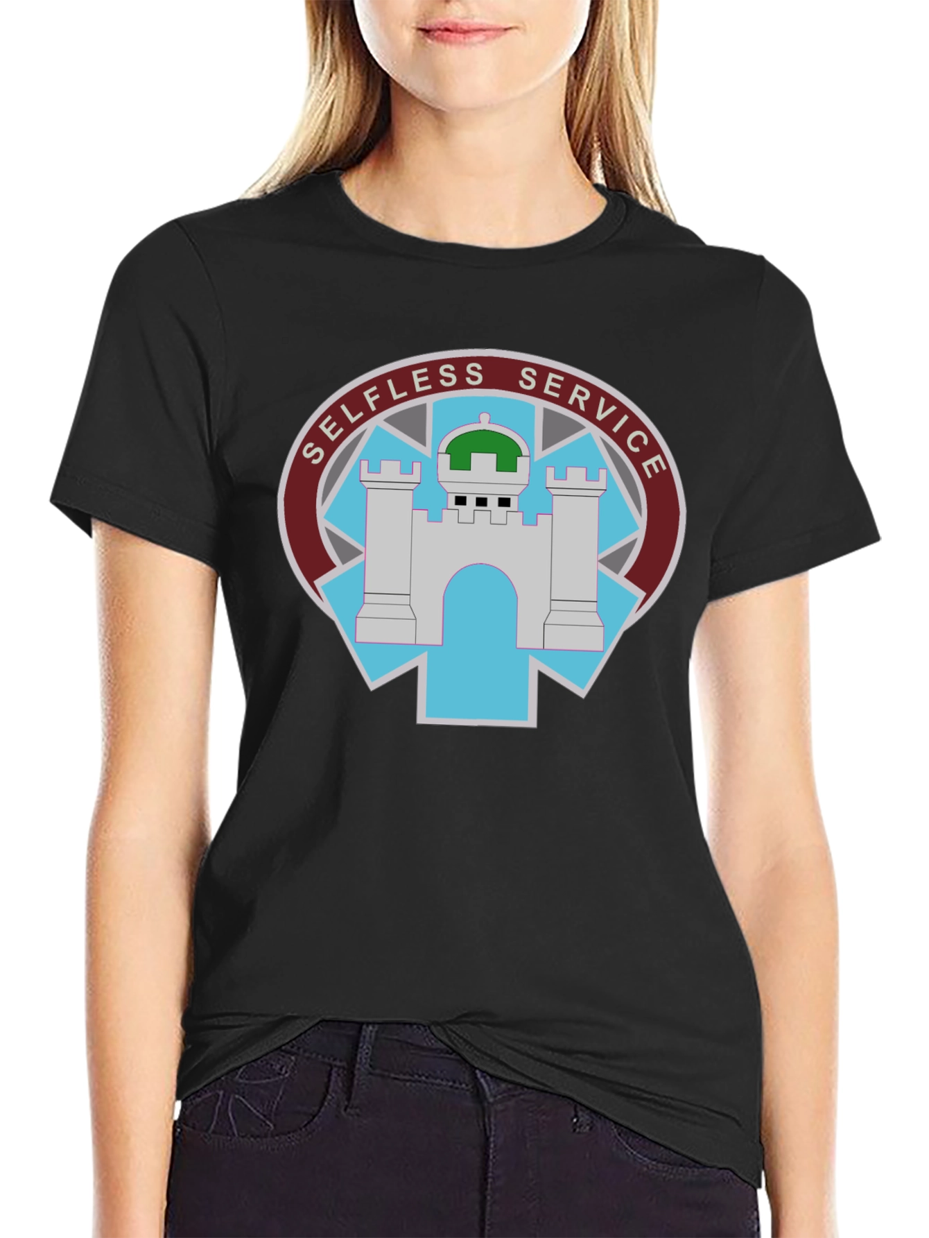 Selfless Service Black T-Shirt