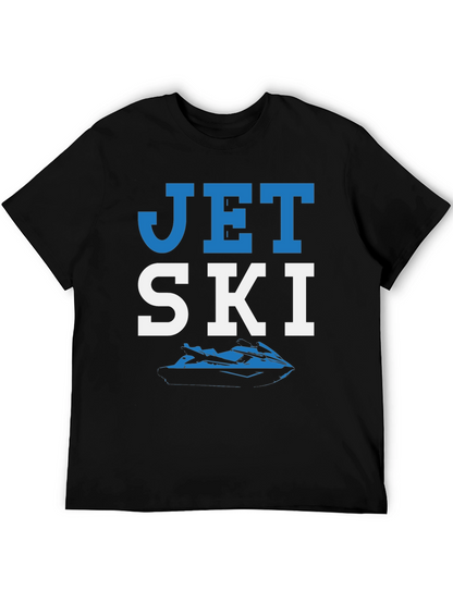 Jet Ski Graphic T-Shirt - Black