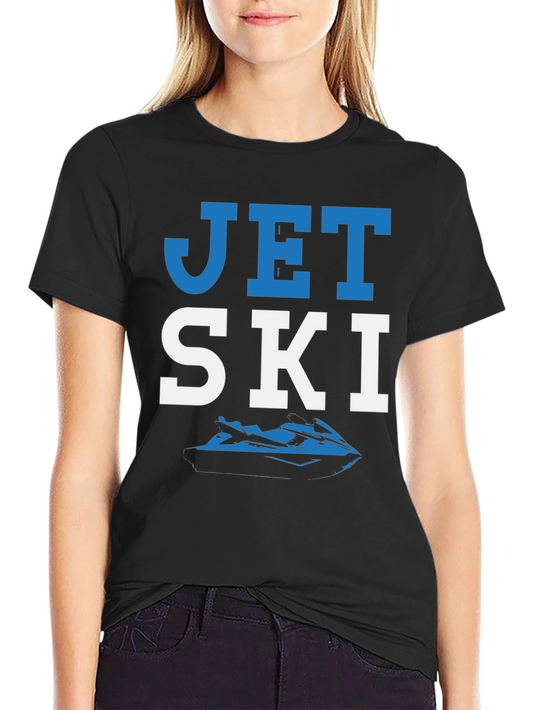 Jet Ski Graphic T-Shirt - Black