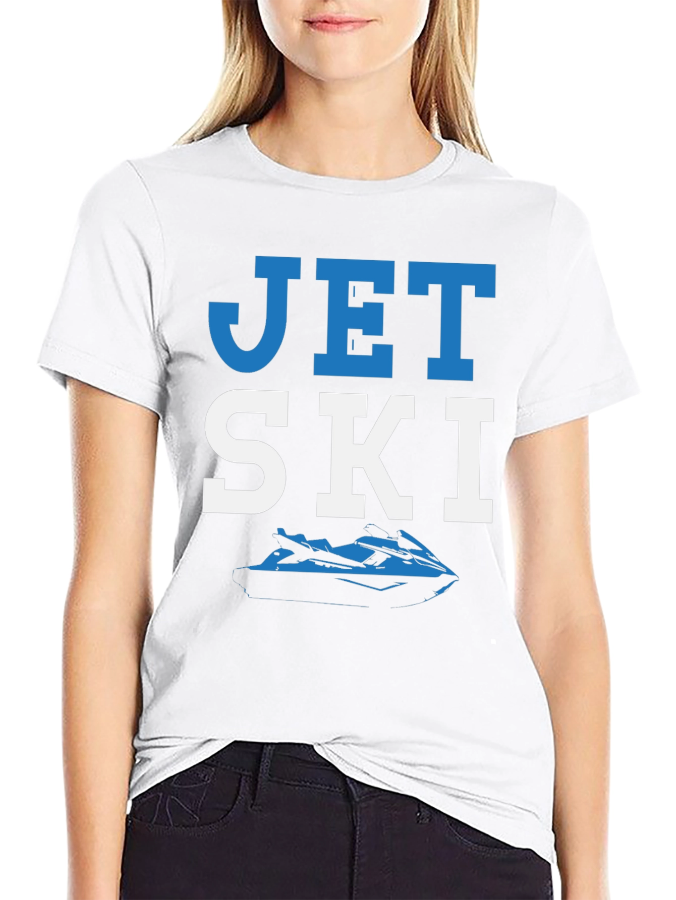 Jet Ski Graphic T-Shirt - Black