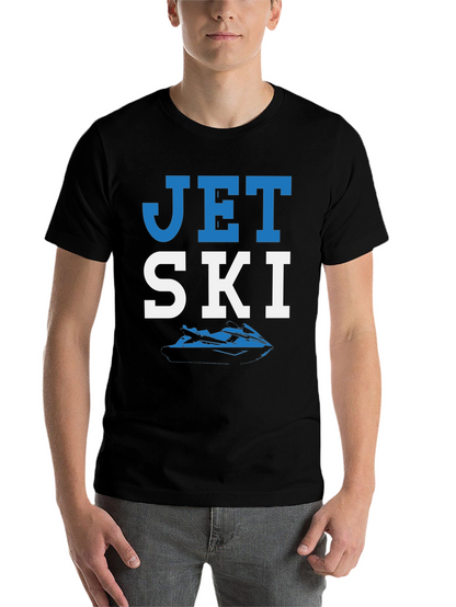 Jet Ski Graphic T-Shirt - Black