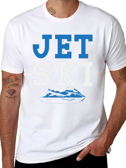 Jet Ski Graphic T-Shirt - Black