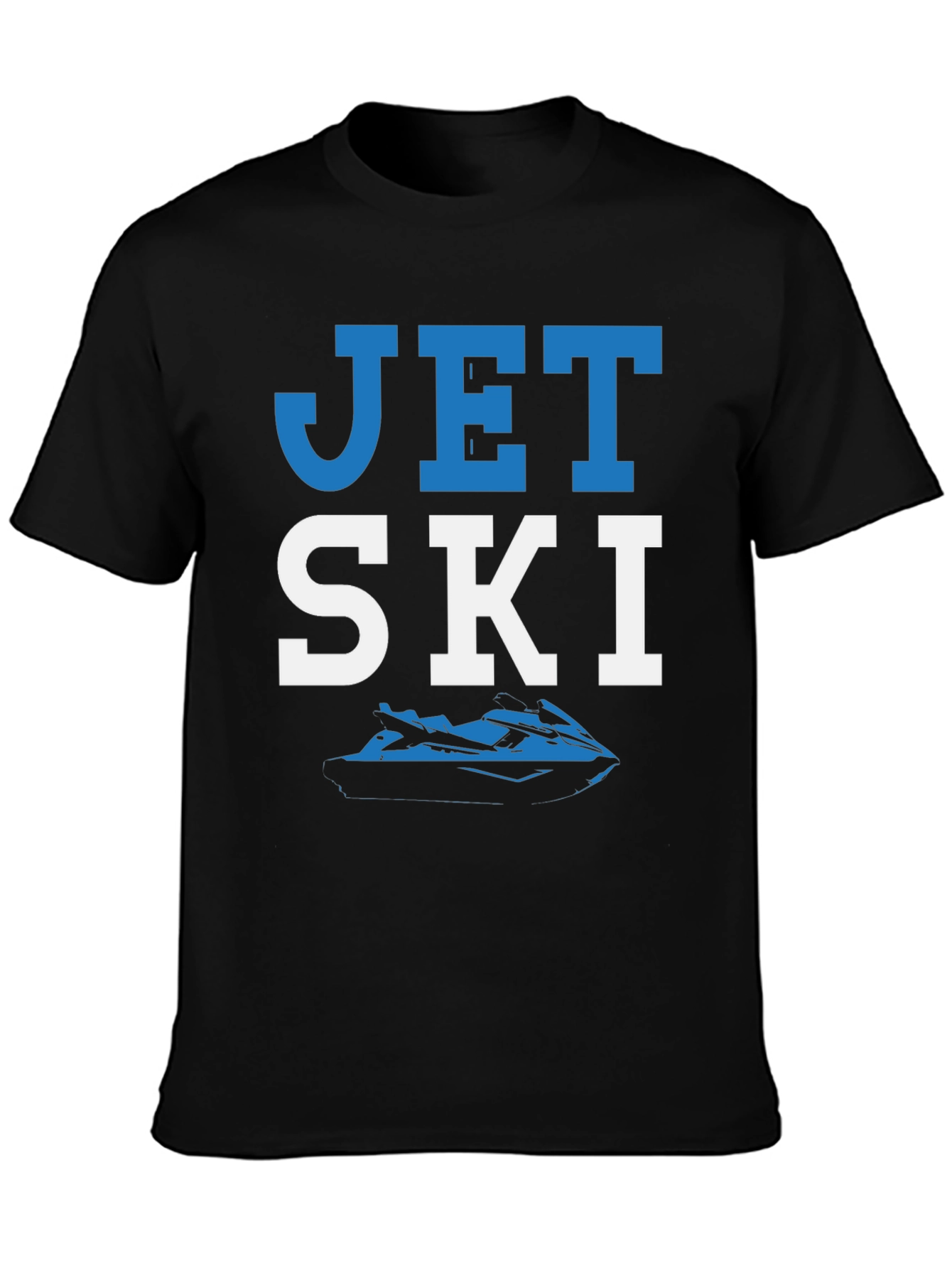 Jet Ski Graphic T-Shirt - Black