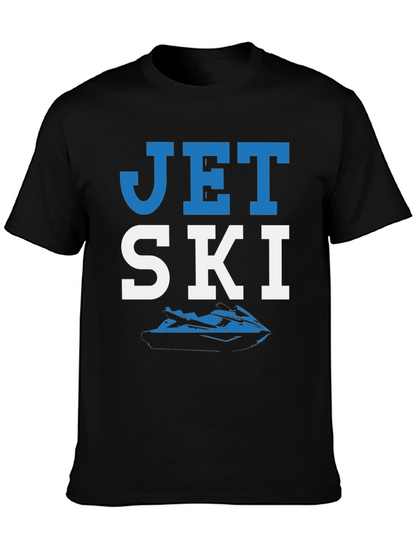 Jet Ski Graphic T-Shirt - Black