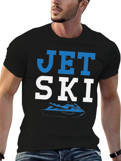 Jet Ski Graphic T-Shirt - Black