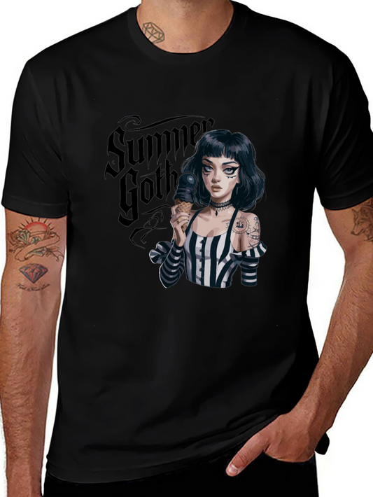 Summer Goth T-Shirt: Ice Cream Girl Tee
