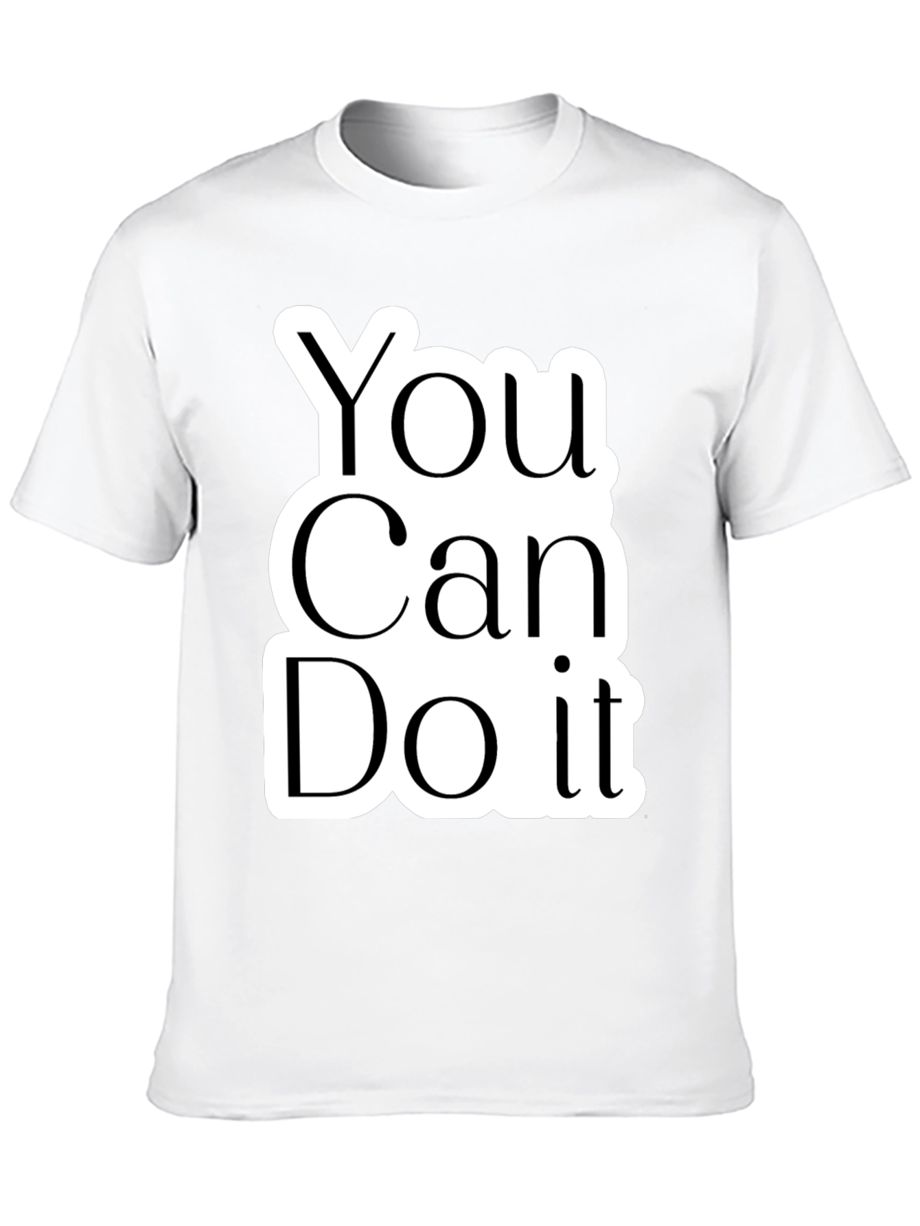 Motivational You Can Do It Black T-Shirt