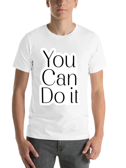Motivational You Can Do It Black T-Shirt