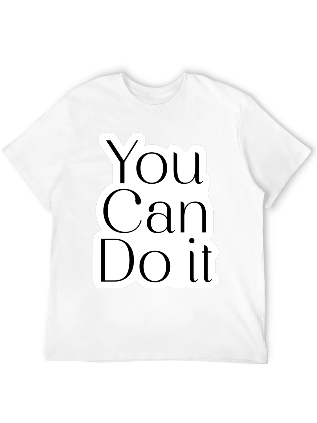Motivational You Can Do It Black T-Shirt
