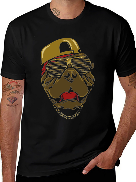 Cool Dog T-Shirt with Cap & Chain