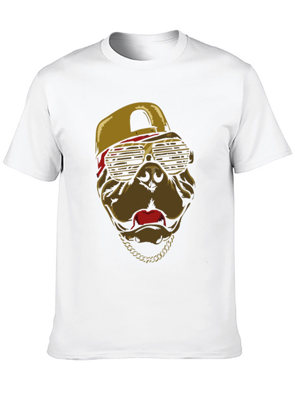 Cool Dog T-Shirt with Cap & Chain