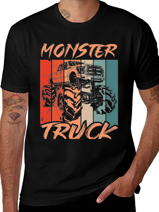 Monster Truck Graphic Tee - Vintage Style