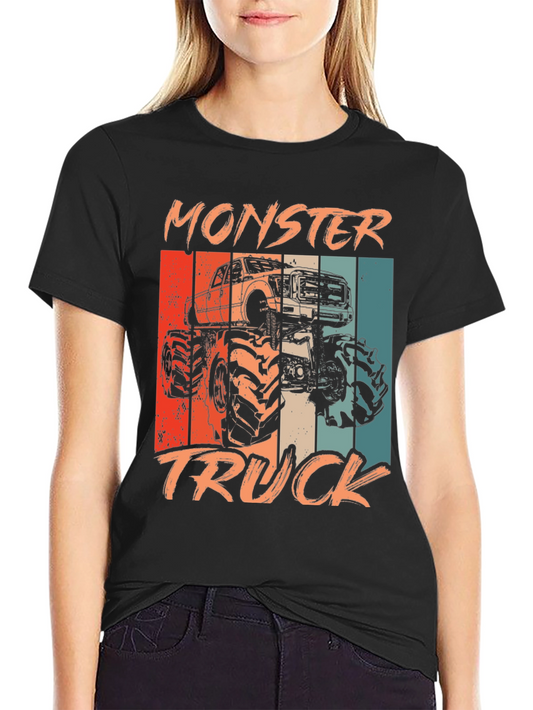 Monster Truck Graphic Tee - Vintage Style
