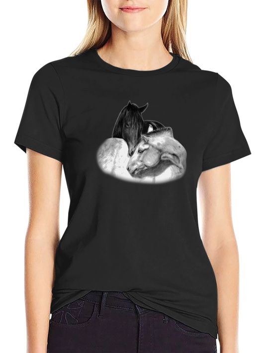 Horse Graphic Black T-Shirt