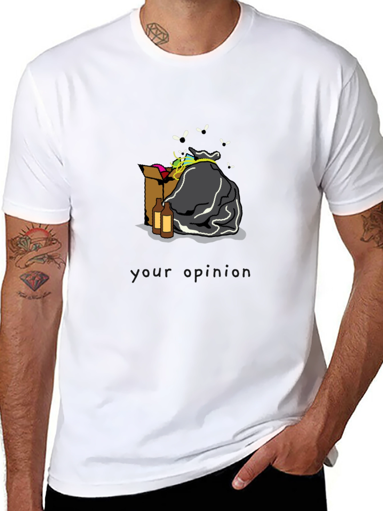 Trash Pile T-Shirt - Black Graphic Tee
