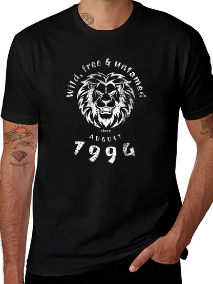 Wild Free Untamed Lion Since August 1994 T-Shirt