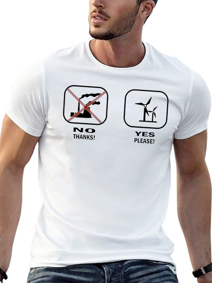 Eco-Friendly T-Shirt: No Pollution Yes Wind Power!