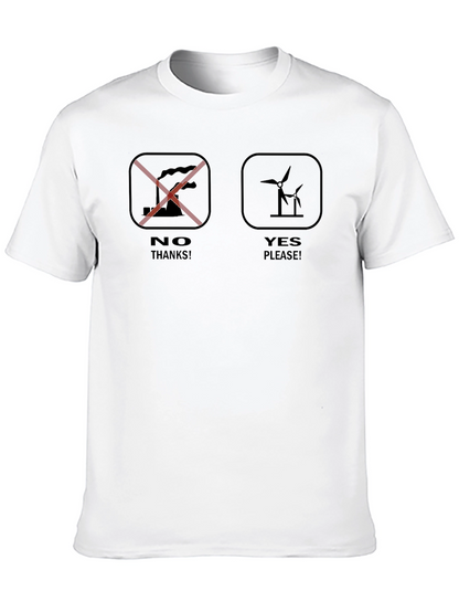 Eco-Friendly T-Shirt: No Pollution Yes Wind Power!