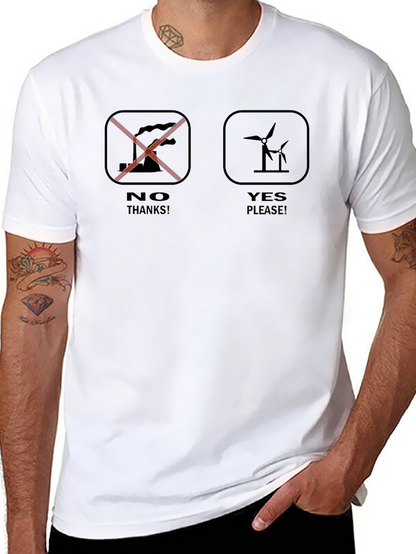 Eco-Friendly T-Shirt: No Pollution Yes Wind Power!