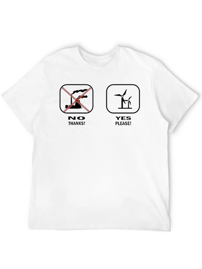Eco-Friendly T-Shirt: No Pollution Yes Wind Power!