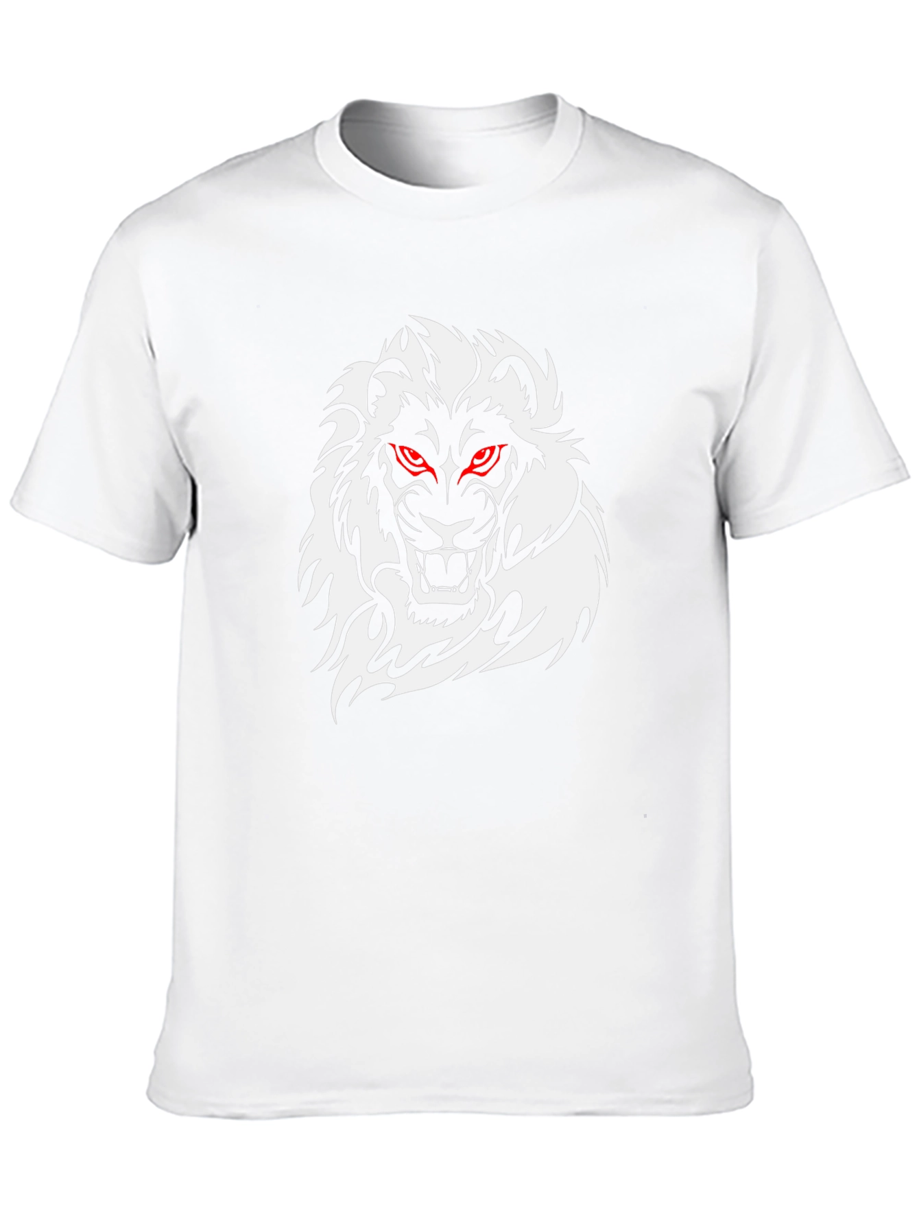 Mens Black Lion Graphic T-Shirt