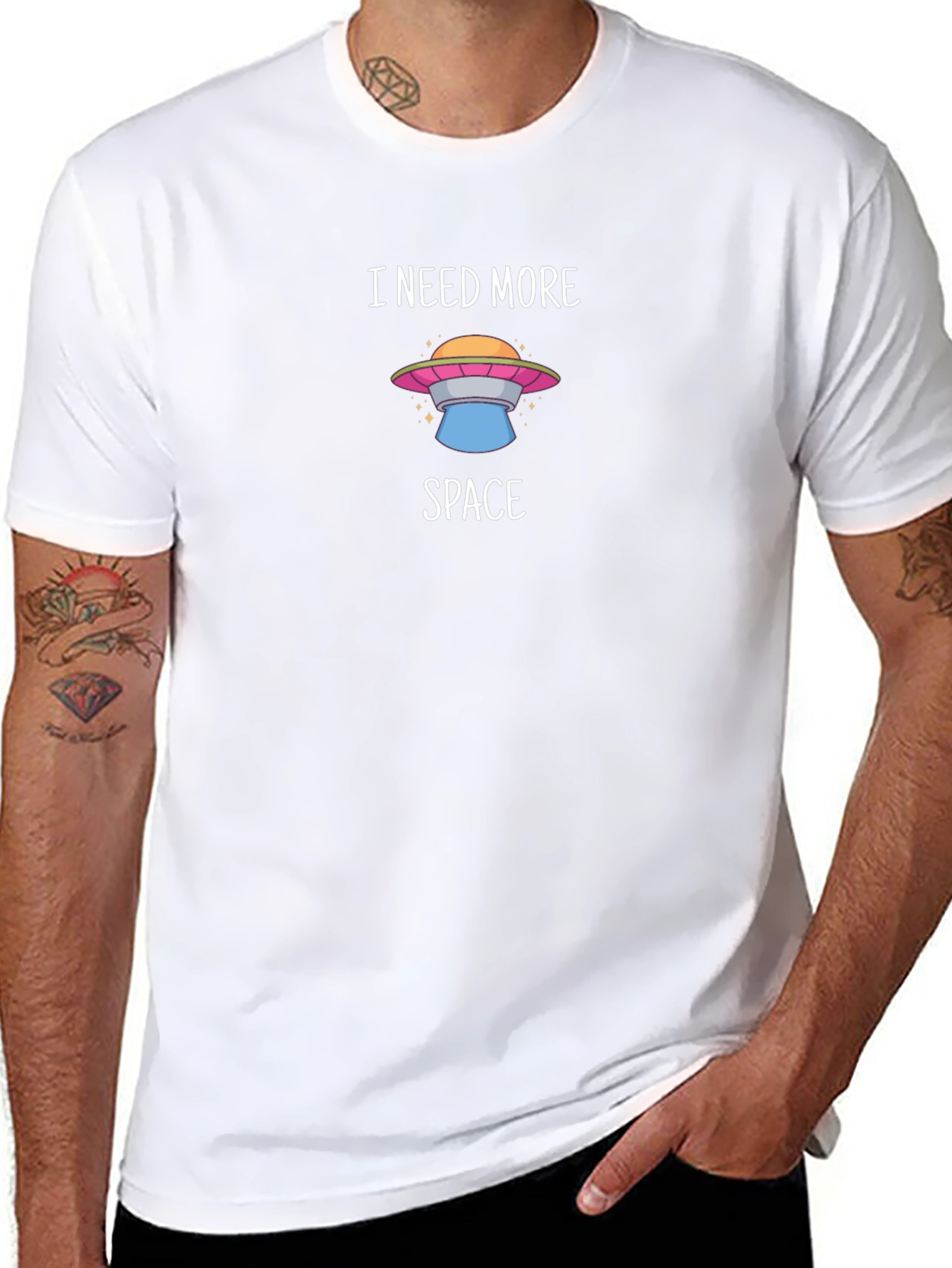 I Need More Space UFO Graphic T-Shirt