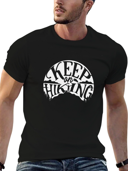 Keep On Hiking Black Graphic Tee