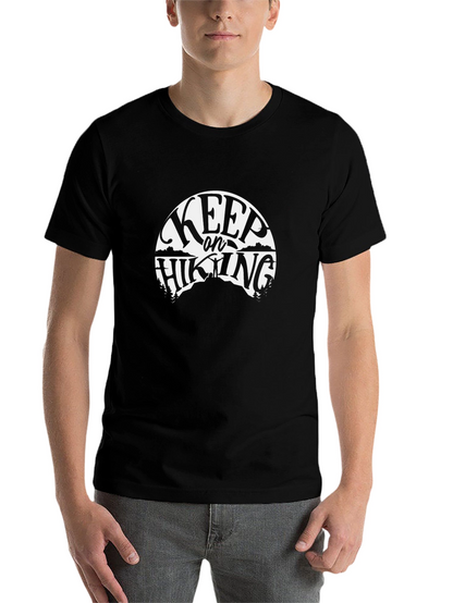 Keep On Hiking Black Graphic Tee