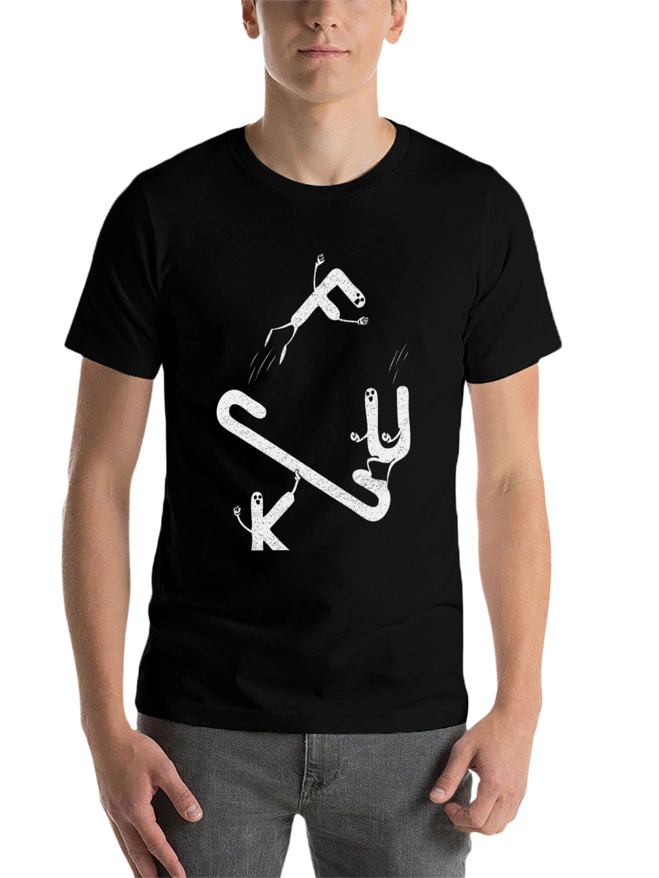 Funny Graphic Tee: FK U Cartoon T-Shirt