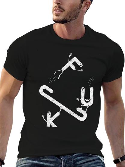 Funny Graphic Tee: FK U Cartoon T-Shirt