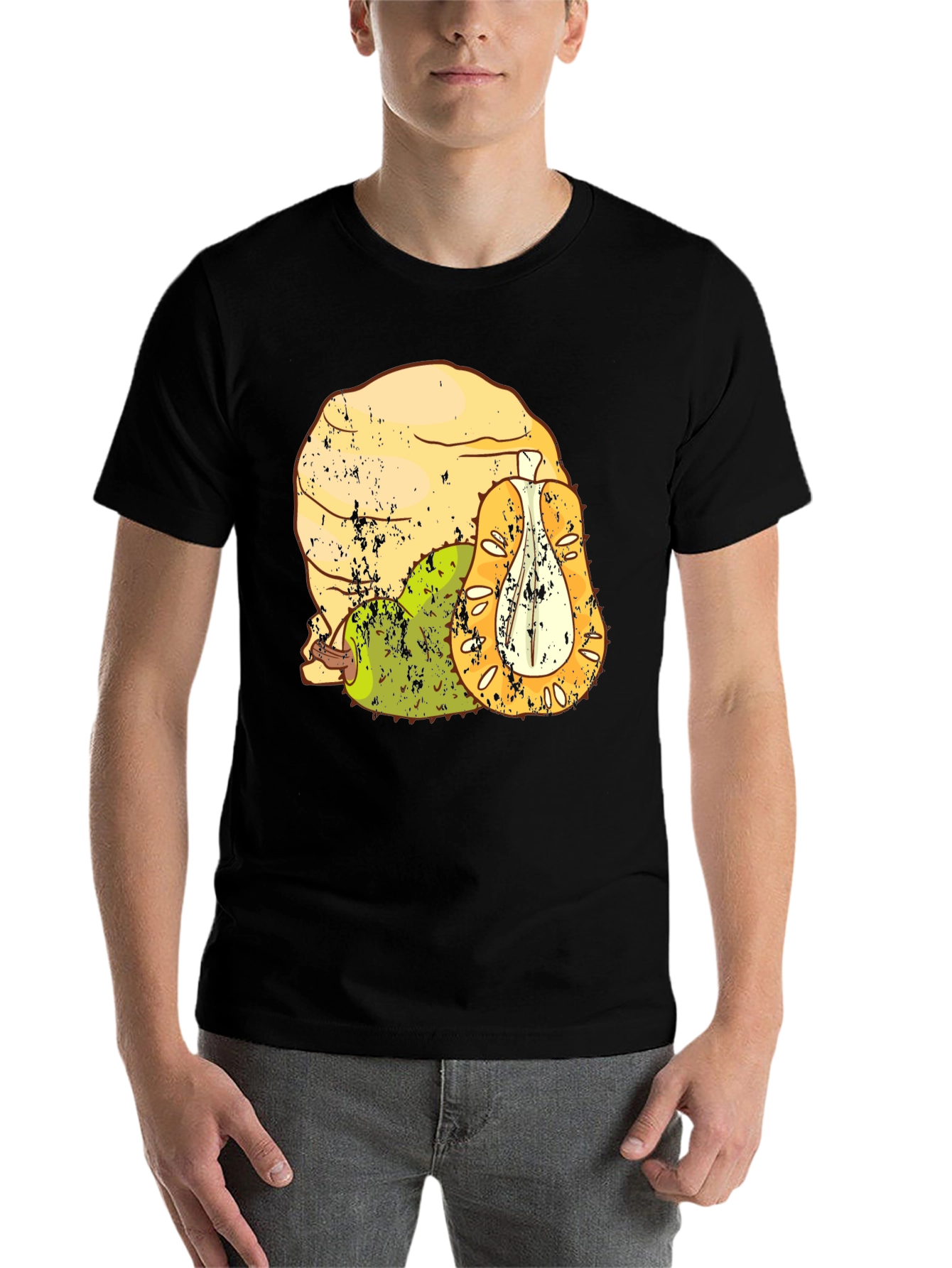 Jackfruit Graphic Tee - Unisex Black T-Shirt