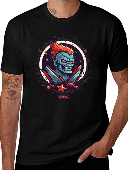 Kaos Graphic Tee - Bold Zombie Design