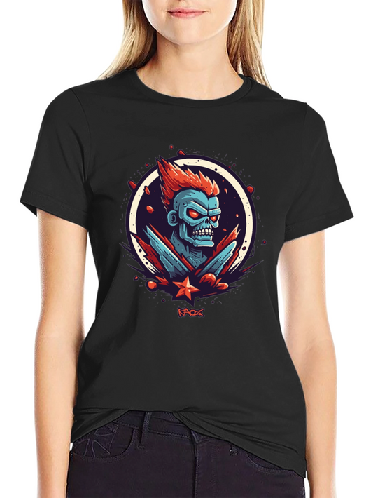Kaos Graphic Tee - Bold Zombie Design