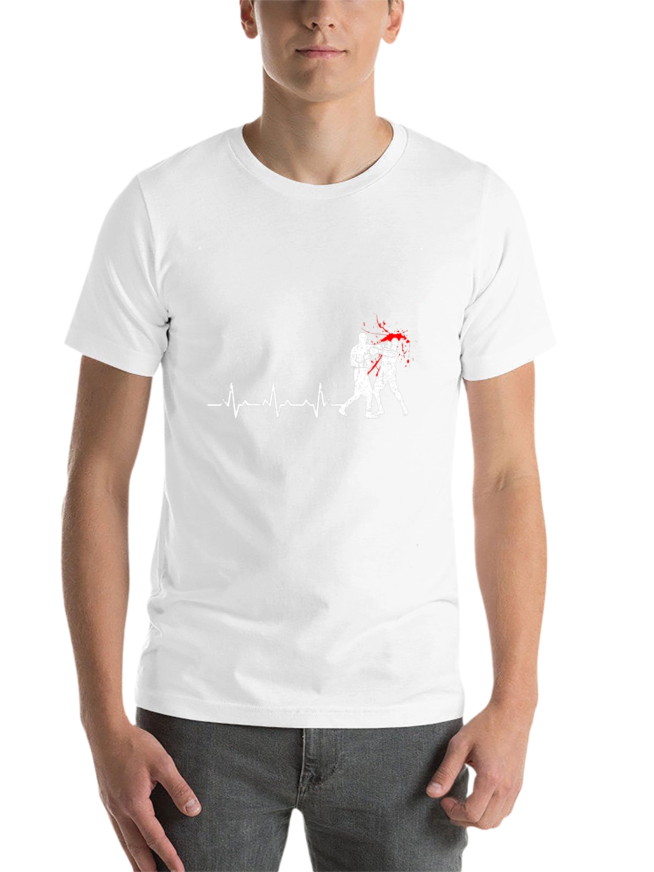 Boxing Heartbeat T-Shirt - Fight Life Tee
