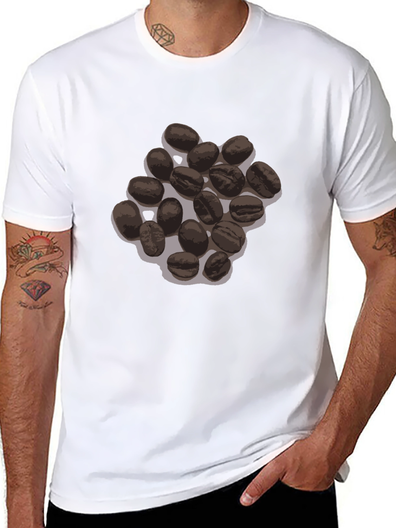Coffee Bean T-Shirt - Black Graphic Tee