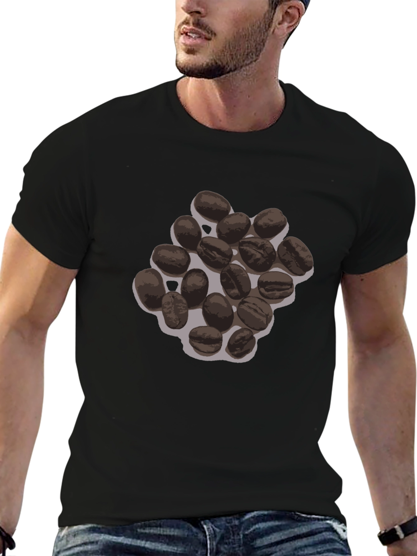Coffee Bean T-Shirt - Black Graphic Tee