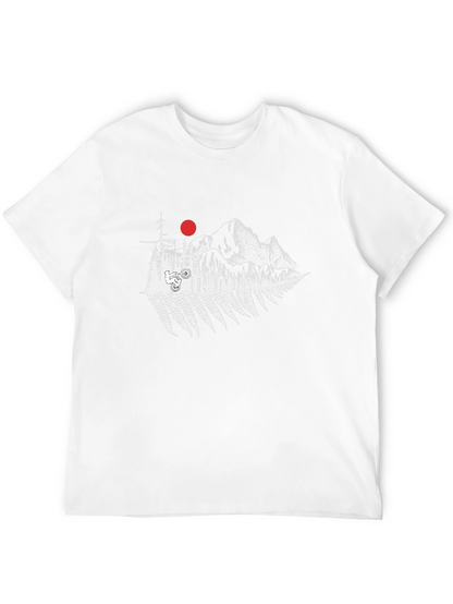 Forest Ride Black T-Shirt - Mountain Bike Design