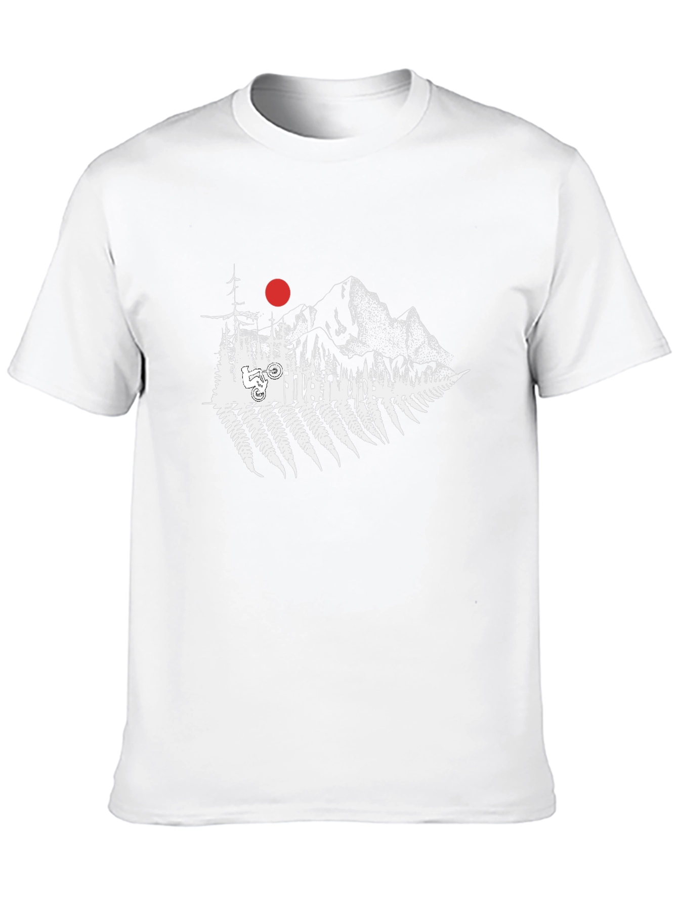 Forest Ride Black T-Shirt - Mountain Bike Design