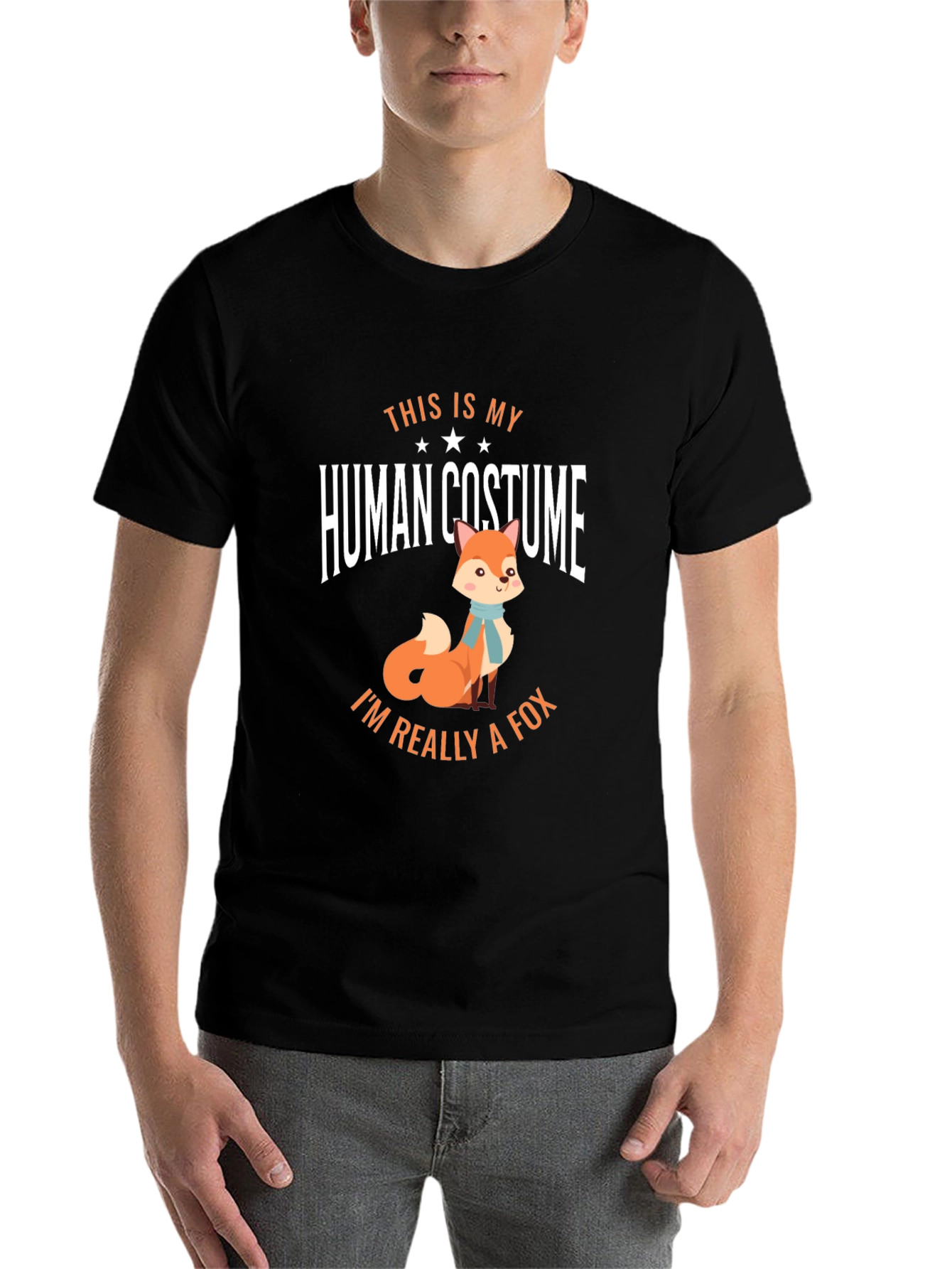 Funny Human Costume Fox T-Shirt