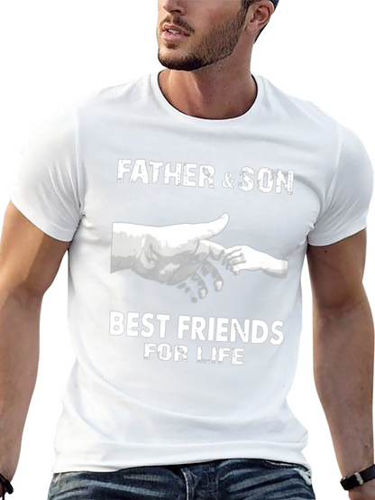 Father & Son Best Friends T-Shirt - Black